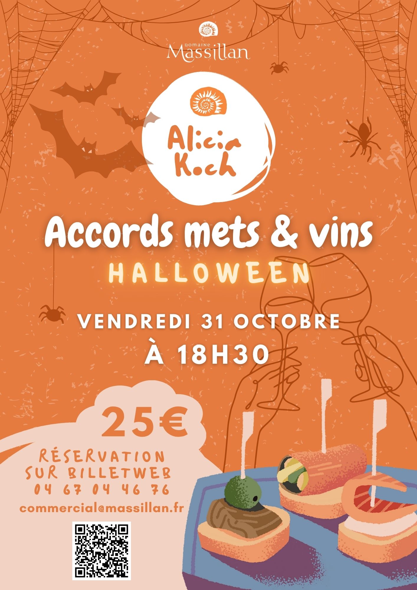 Accord Mets & Vins spécial Halloween au Domaine Massillan